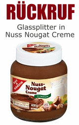 Rückruf bei EDEKA und Marktkauf: Glassplitter in „GUT&GÜNSTIG“ Nuss Nougat Creme im 400g-Glas
