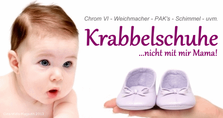 Immer wieder - Gift in Krabbelschuhen für Babys Füße