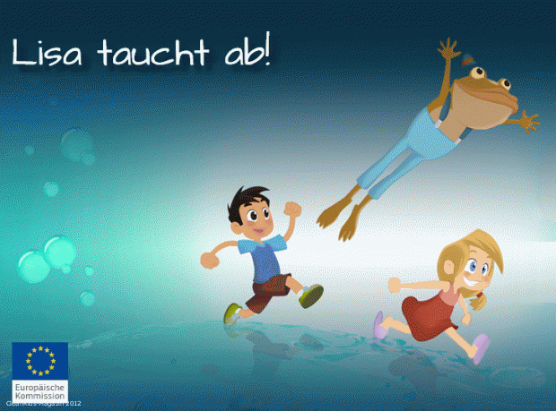 Lisa taucht ab! ist eine interaktive digitale Geschichte für Kinder zwischen sieben und elf Jahren und kann kostenlos heruntergeladen werden