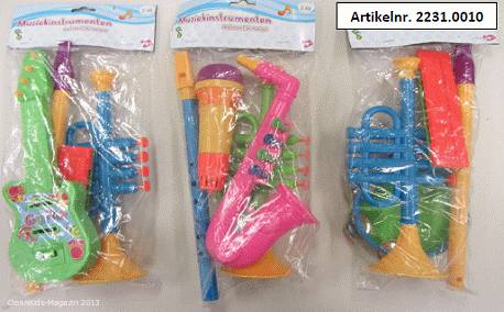 Rückruf: Wibra ruft Kinder Spielzeug-Musikinstrumente (Set's) zurück