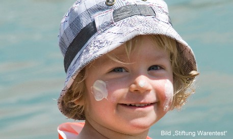Sonnenschutzmittel für Kinder (test 7/2014) - Bild Stiftung Warentest 