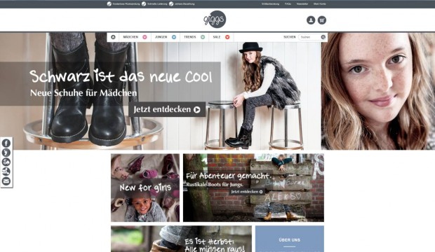 Frech, modisch, neu: giggs.de – Der innovative Online-Shop für Kinderschuhe - Bild: giggs GmbH / giggs.de