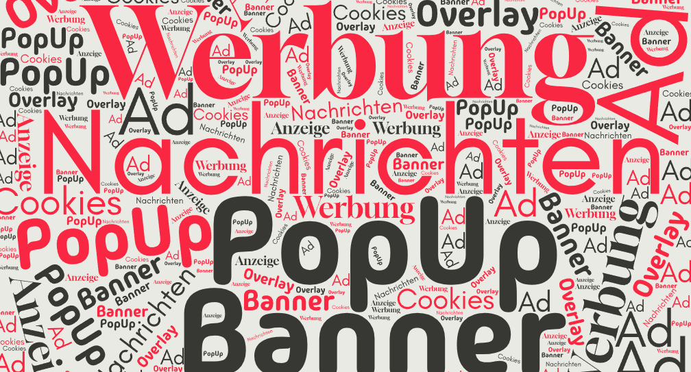 Viele Seiten sind mit Werbung zugekleistert - die eigentliche Nachricht wird nicht mehr wahrgenommen Viele Seiten sind mit Werbung zugekleistert - die eigentliche Nachricht wird nicht mehr wahrgenommen
