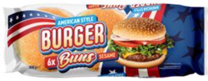 Rückruf des Artikels American Style Burger Buns in der 6 Stück Packung