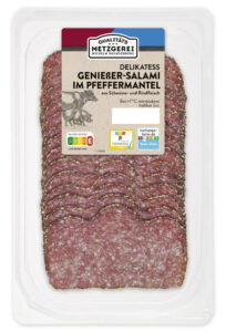 Rückruf des Wurstartikels Genießer Salami im Pfeffermantel der Marke Qualitätsmetzgerei Wilhelm Brandenburg Rückruf des Wurstartikels Genießer Salami im Pfeffermantel der Marke Qualitätsmetzgerei Wilhelm Brandenburg