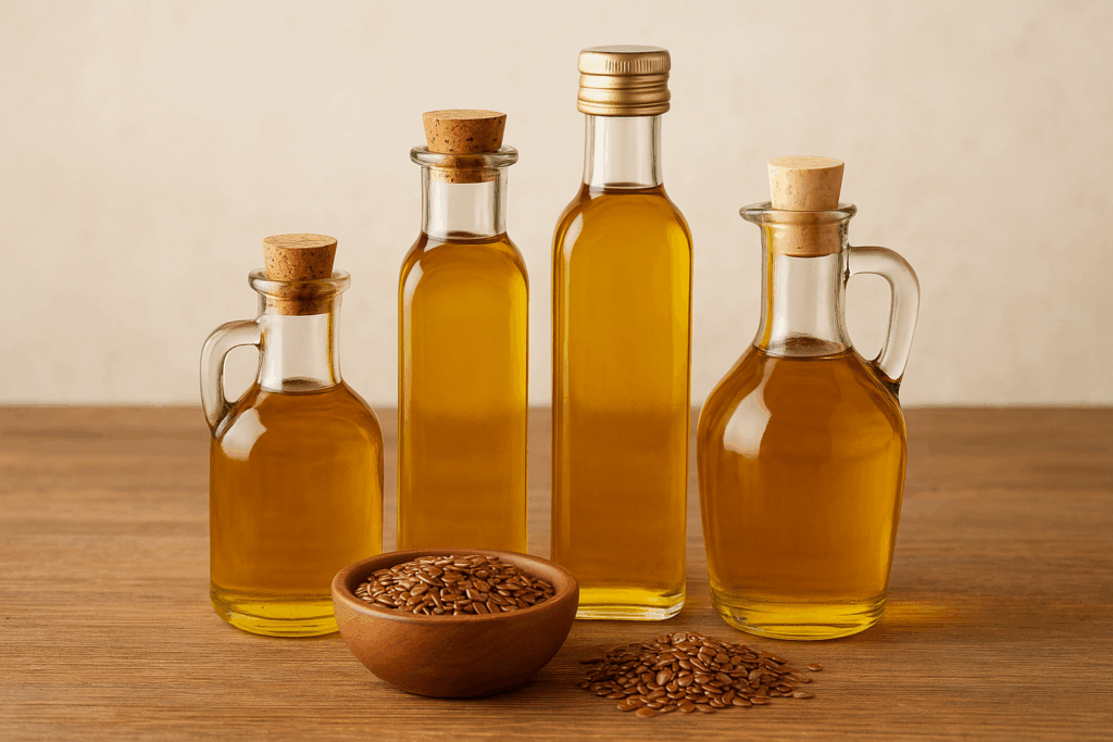 Leinöl gilt als eines der wertvollsten pflanzlichen Öle. Leinöl gilt als eines der wertvollsten pflanzlichen Öle.