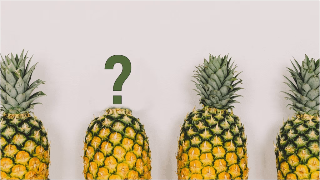 Seit geraumer Zeit bieten einige Supermärkte Ananas ohne die typische Krone an