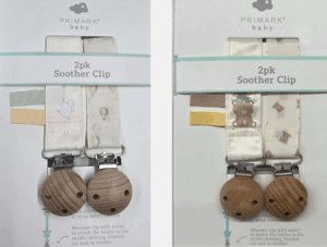 Rückruf der Schnullerclips Baby Bear und Balloon