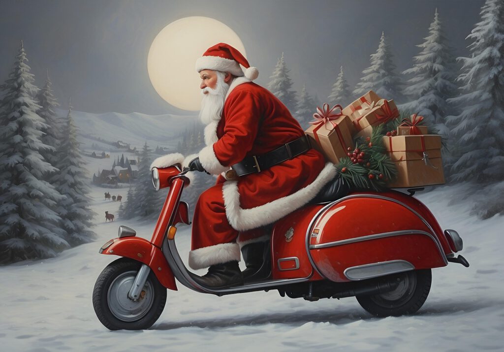 Ab sofort im Dauerstress - der Weihnachtsmann