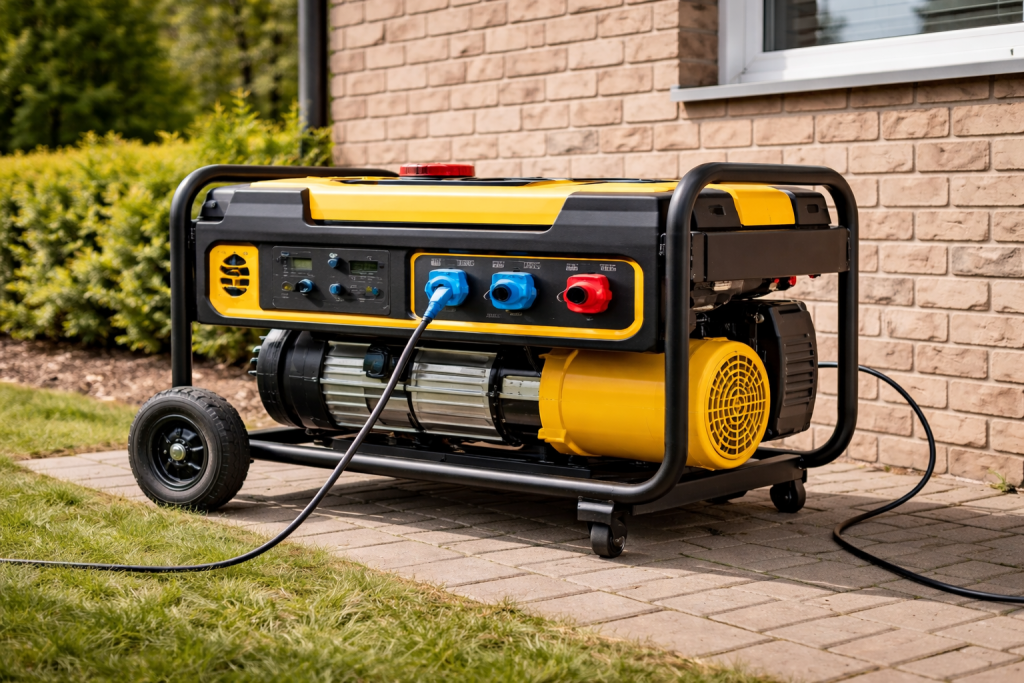 Ein Notstromaggregat sichert die Stromversorgung bei Stromausfällen