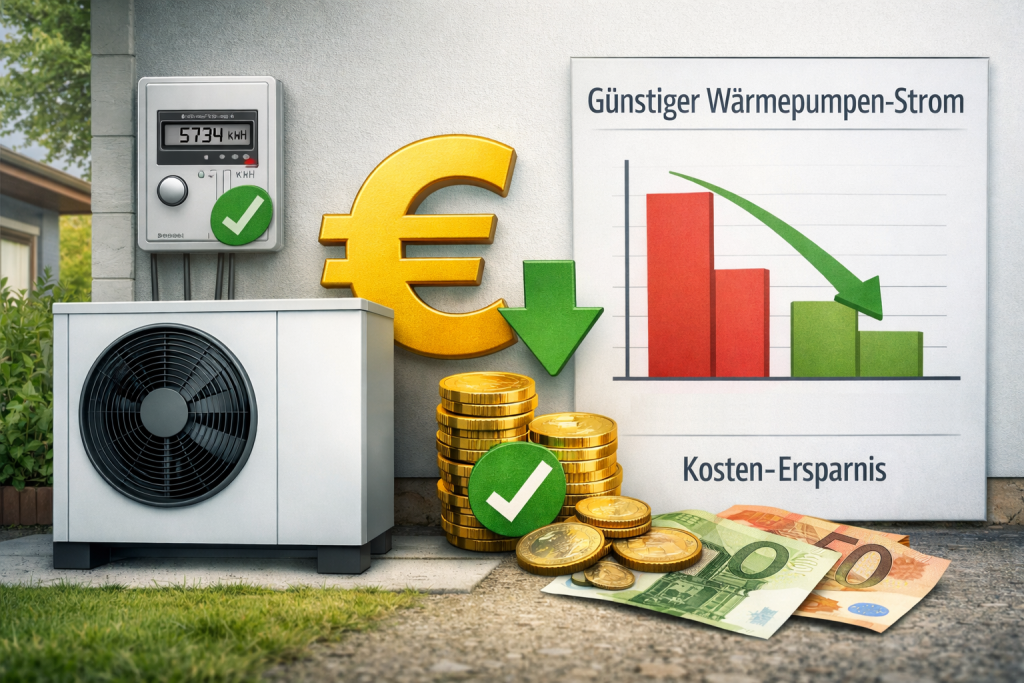 Haushalte mit Wärmepumpe können beim Strompreis entlastet werden