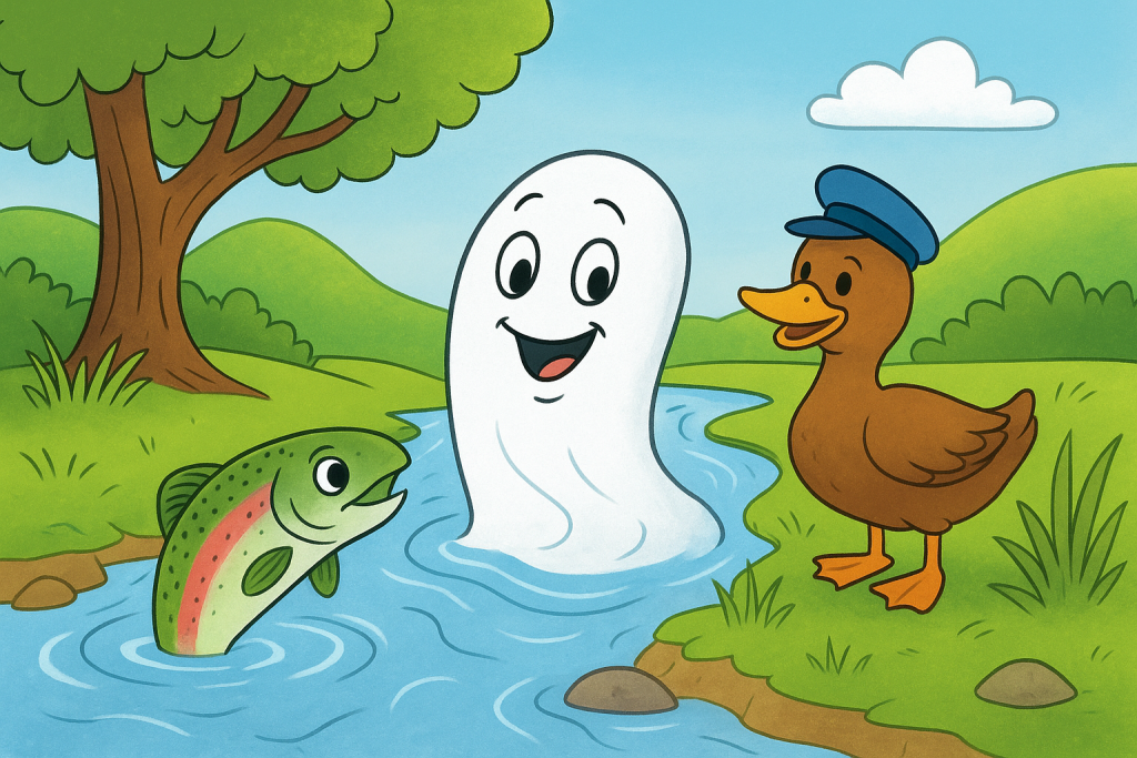 Es war einmal ein kleiner, fröhlicher Fluss namens Kiko Es war einmal ein kleiner, fröhlicher Fluss namens Kiko