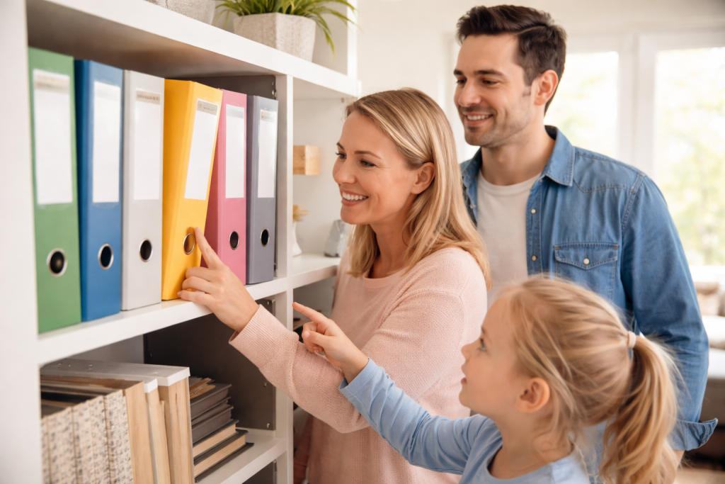Ordner bringen Übersicht in den Familienalltag