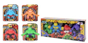 Rückruf: Spuren von Asbest in „Stretch Squad“ – dehnbaren Spielfiguren von Action