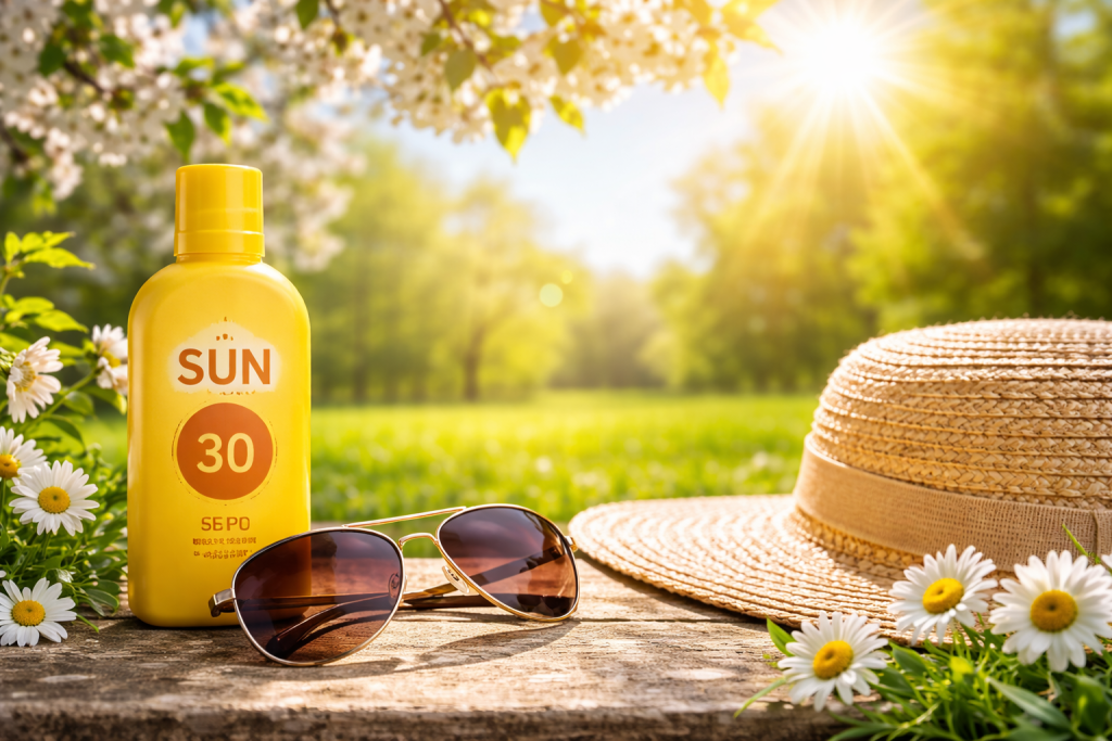Sonnenschutz im Frühling - UV-Schutz wichtig - Strahlung kann bereits sehr intensiv sein