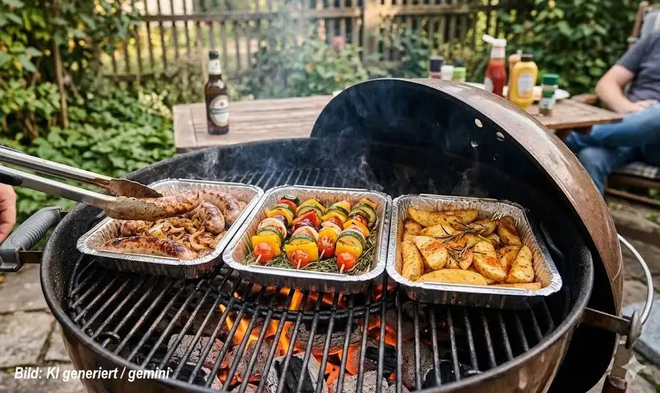 Grillen: Grillschalen sollten besser nicht aus Aluminium sein Grillen: Grillschalen sollten besser nicht aus Aluminium sein
