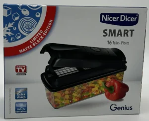 Rückruf des Küchenartikels Nicer Dicer smart, Set 16-teilig in der Farbe matt schwarz