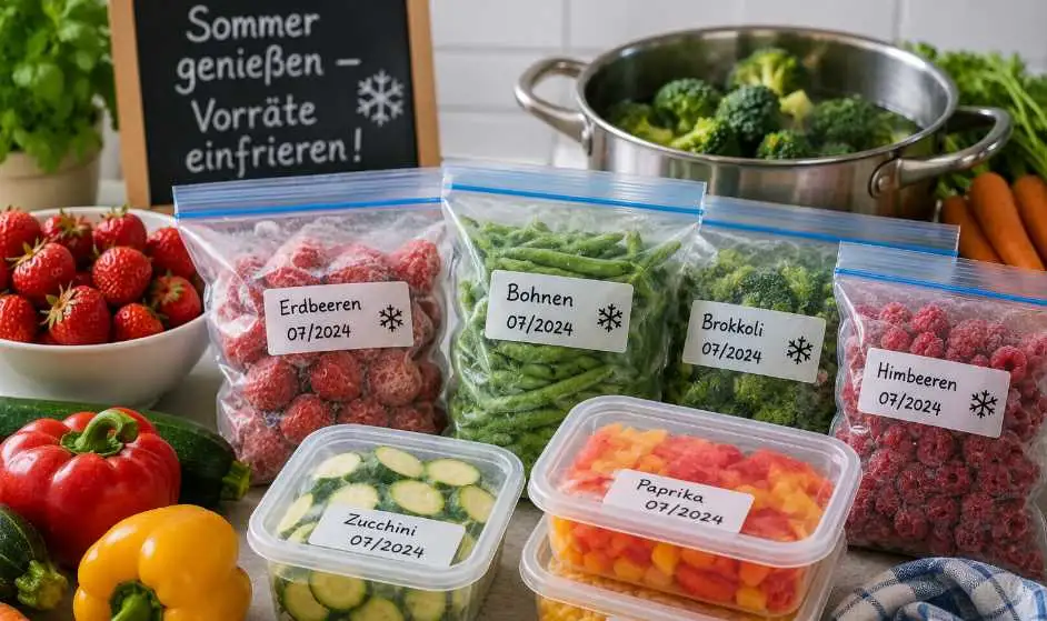 Wer Sommerobst und -gemüse richtig einfriert, kann die Ernte auch lange nach der Saison genießen. Wer Sommerobst und -gemüse richtig einfriert, kann die Ernte auch lange nach der Saison genießen.