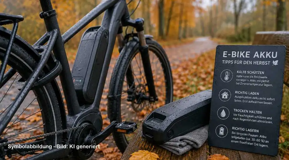 E-Bike Akku im Herbst: Tipps für Kälte und Lagerung E-Bike Akku im Herbst: Tipps für Kälte und Lagerung